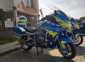 Policyjne motocykle.
