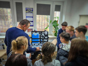 Uczniowie na wizycie w sokólskiej komendzie