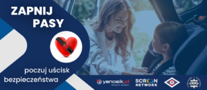 Plakat kampanii zapnij pasy