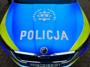 Gwiazda policyjna i napis policja