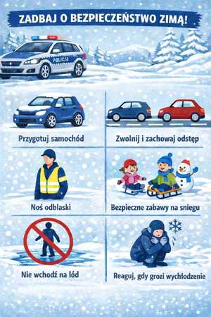 zasady bezpieczeństwa zimą.