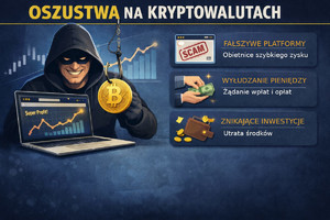 Mężczyzna w kapturze za laptopem