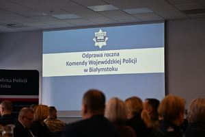 Odprawa roczna Komendy Wojewódzkiej Policji w Białymstoku