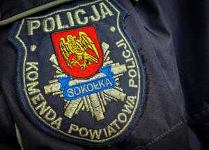 Naszywka Komendy Powiatowej Policji w Sokółce
