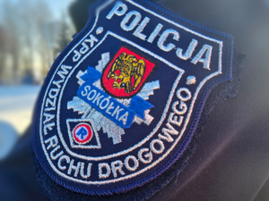 Naszywka z napisem Policja