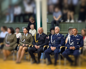 Policjanci na inauguracPolicjanci na inauguracji roku szkolnegoji roku szkolnego